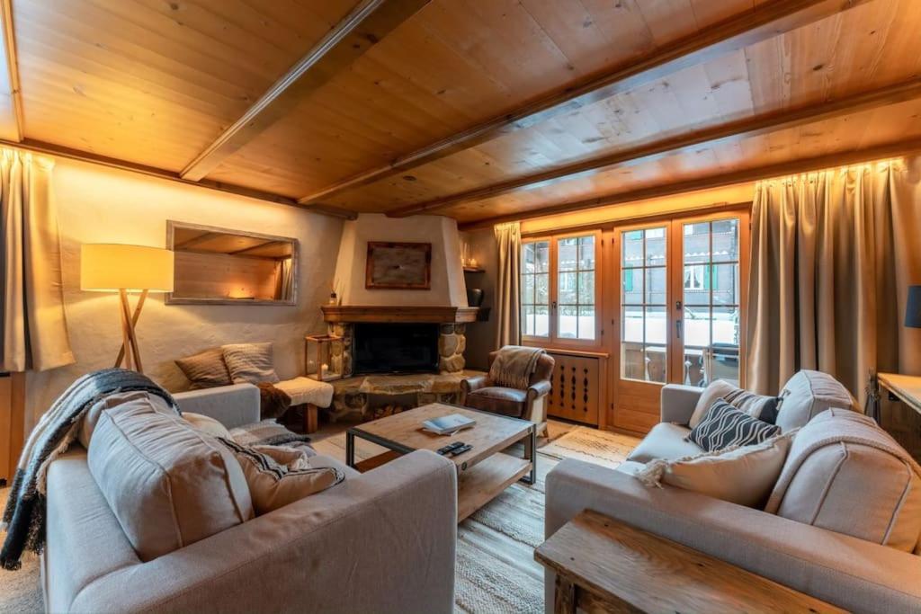 Charming Alpine Apartment Ґштад Екстер'єр фото
