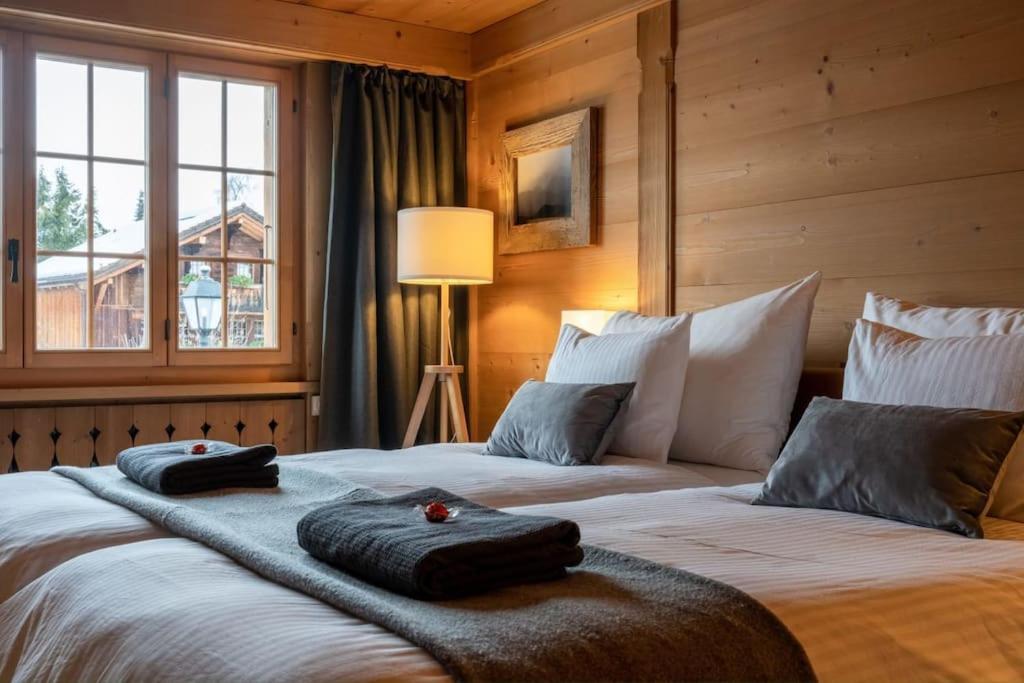 Charming Alpine Apartment Ґштад Екстер'єр фото